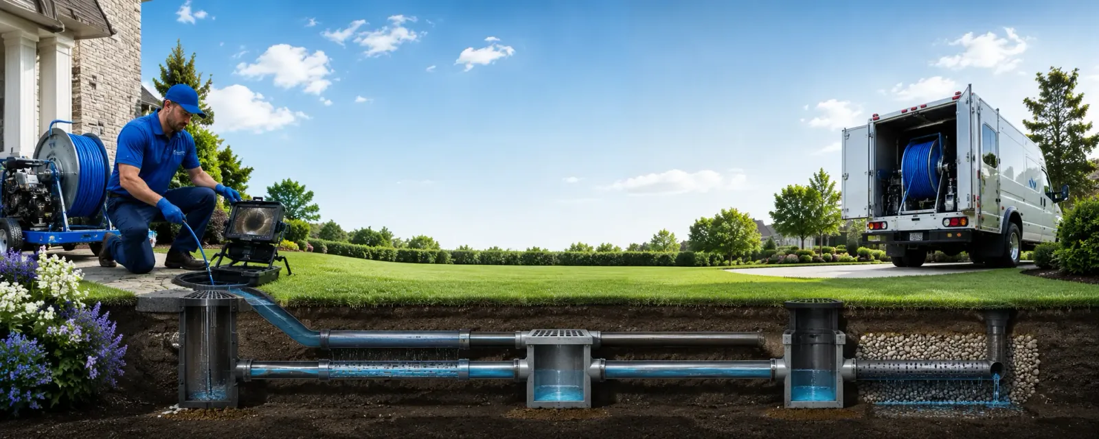 Outdoor drain cleaning information for Roseland, VA